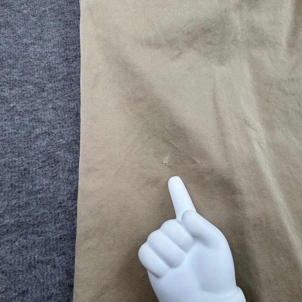 LL Bean‎ Mens 36x32 FITS (34X29) Khaki Beige Cotton Casual Chino Pants Trousers - Picture 12 of 12